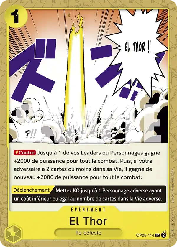 El Thor — carte One Piece TCG OP05-114 (The Best)