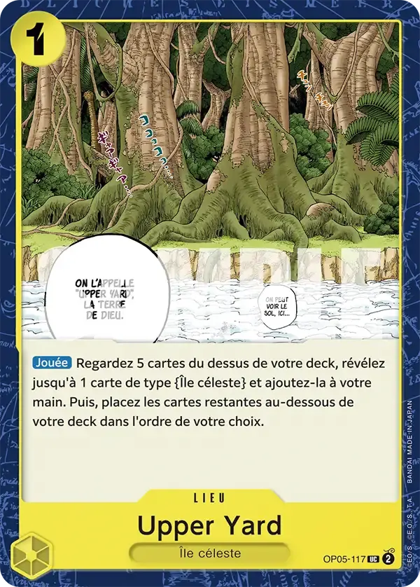 Upper Yard — carte One Piece TCG OP05-117 (The Best)