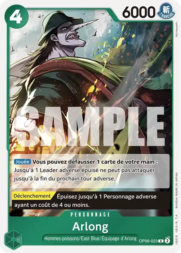 Arlong — carte One Piece TCG OP06-023 (The Best)