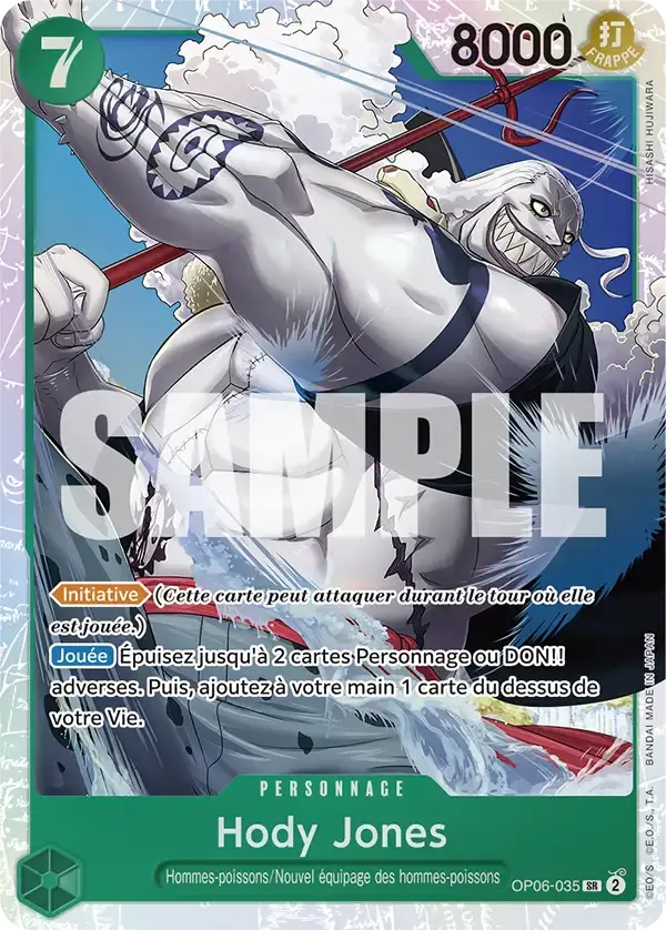 Hody Jones — carte One Piece TCG OP06-035 (The Best)