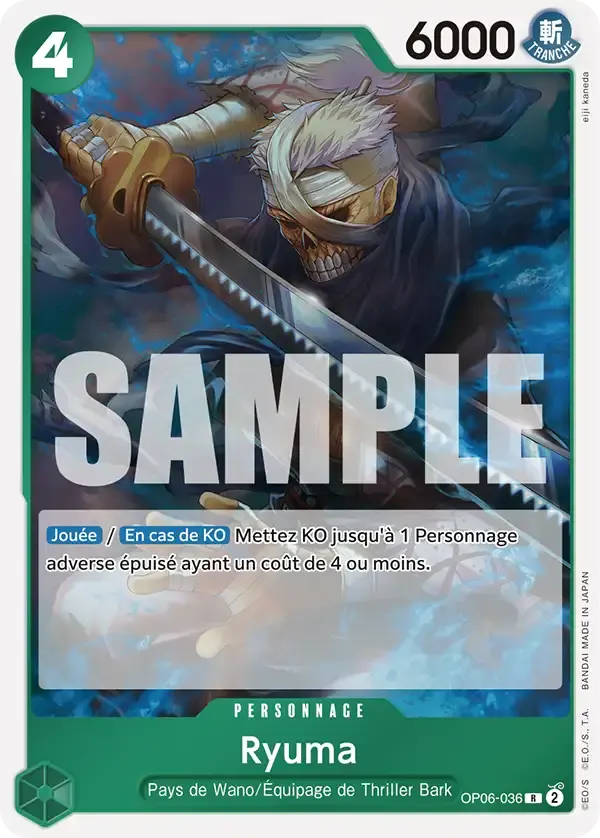Ryuma — carte One Piece TCG OP06-036 (The Best)