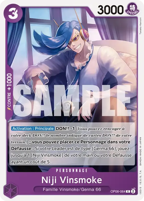 Niji Vinsmoke — carte One Piece TCG OP06-064 (The Best)