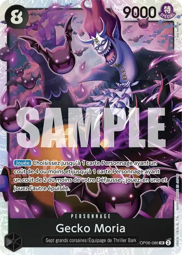 Gecko Moria — carte One Piece TCG OP06-086 (The Best)