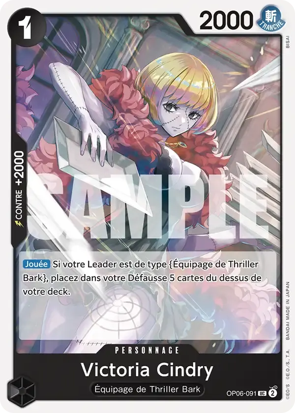 Victoria Cindry — carte One Piece TCG OP06-091 (The Best)
