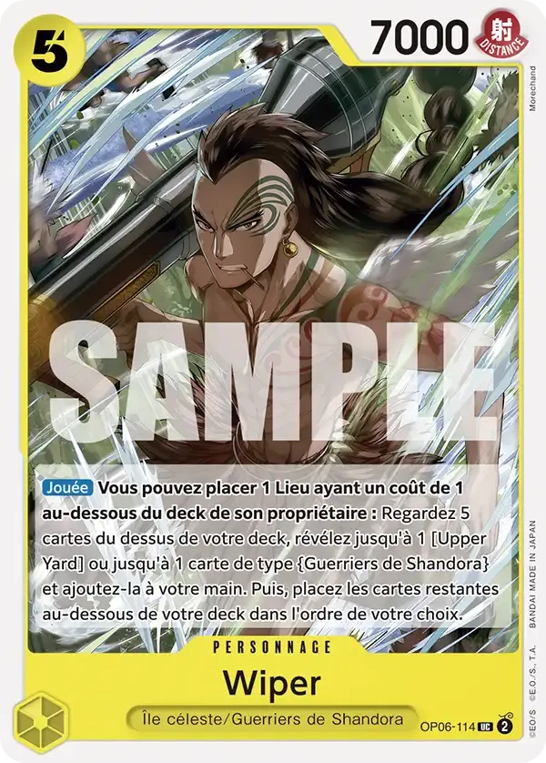 Wiper — carte One Piece TCG OP06-114 (The Best)