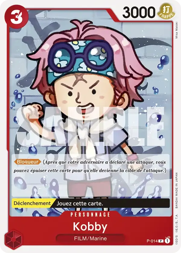 Kobby — carte One Piece TCG P-014 (The Best)