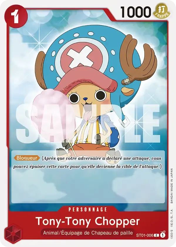 Tony-Tony Chopper — carte One Piece TCG ST01-006 (The Best)