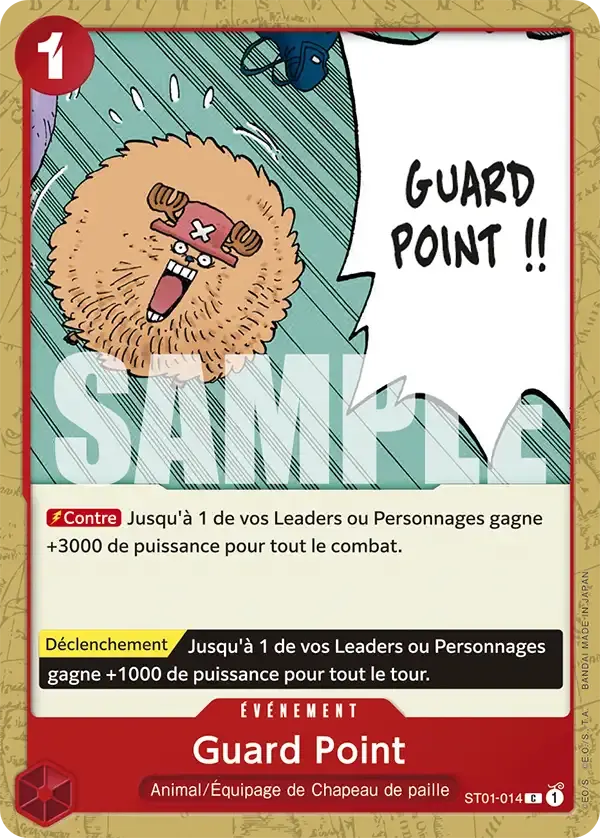 Guard Point — carte One Piece TCG ST01-014 (The Best)