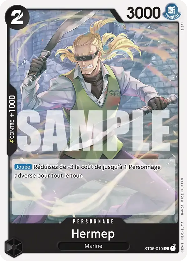 Hermep — carte One Piece TCG ST06-010 (The Best)