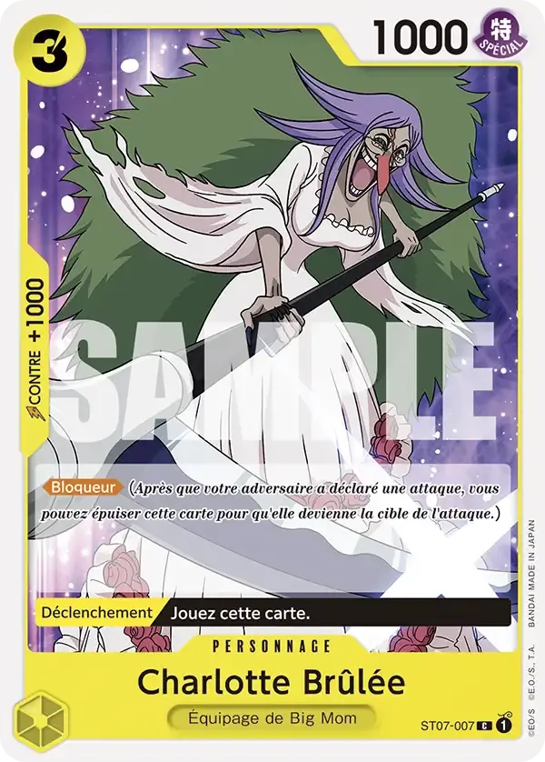 Charlotte Brûlée — carte One Piece TCG ST07-007 (The Best)