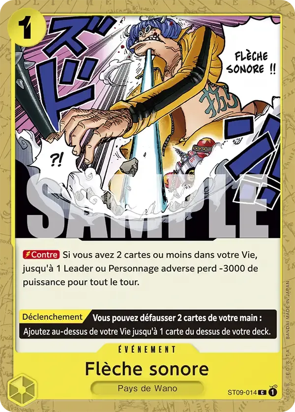 Flèche sonore — carte One Piece TCG ST09-014 (The Best)