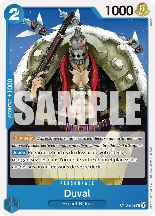 Duval — carte One Piece TCG ST12-014 (The Best)