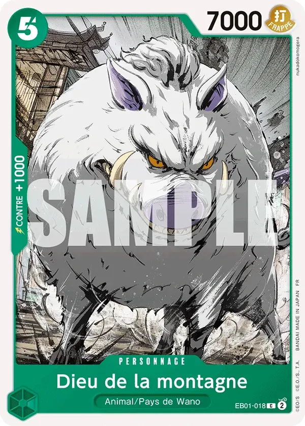 Dieu de la montagne — carte One Piece TCG EB01-018 (The Best - Vol. 2)
