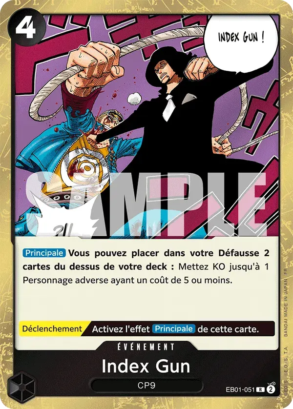 Index Gun — carte One Piece TCG EB01-051 (The Best - Vol. 2)