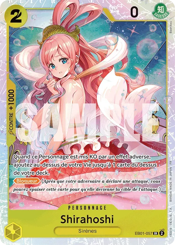 Shirahoshi — carte One Piece TCG EB01-057 (The Best - Vol. 2)