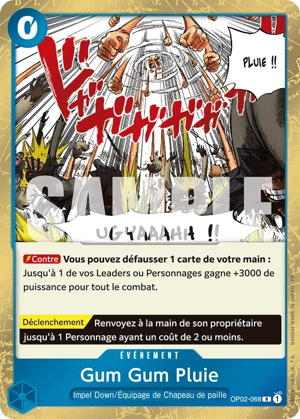 Gum Gum Pluie — carte One Piece TCG OP02-068 (The Best - Vol. 2)