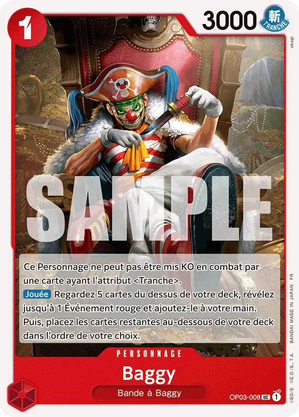 Baggy — carte One Piece TCG OP03-008 (The Best - Vol. 2)