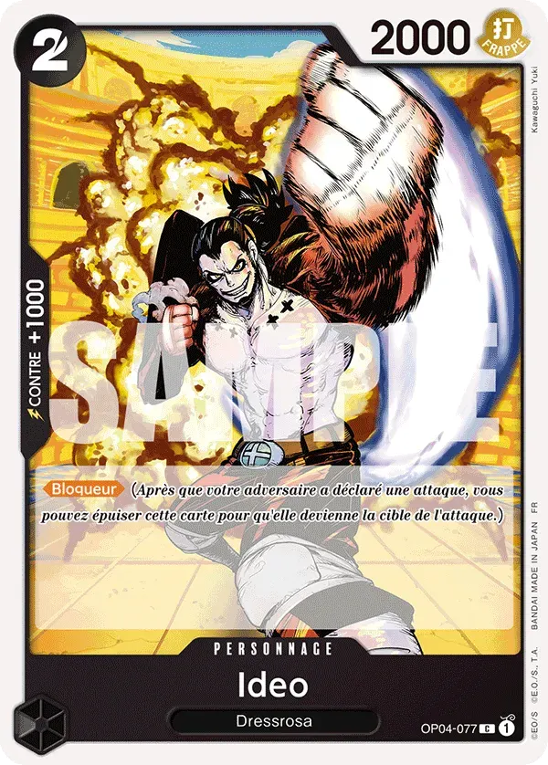 Ideo — carte One Piece TCG OP04-077 (The Best - Vol. 2)
