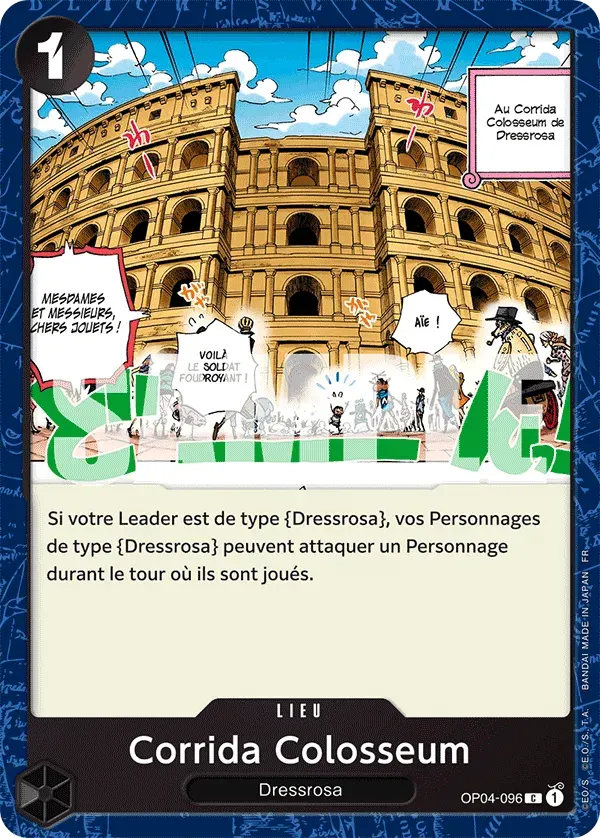 Corrida Colosseum — carte One Piece TCG OP04-096 (The Best - Vol. 2)