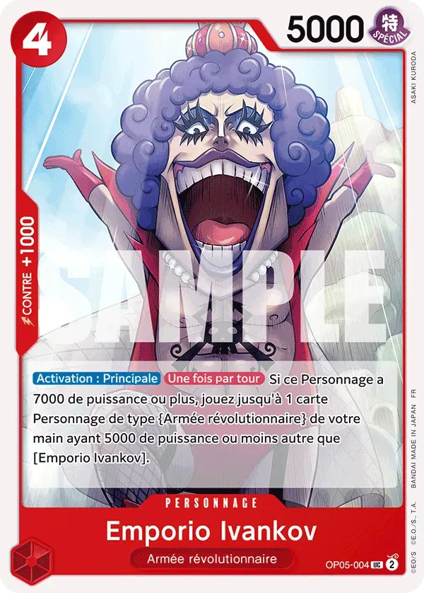 Emporio Ivankov — carte One Piece TCG OP05-004 (The Best - Vol. 2)