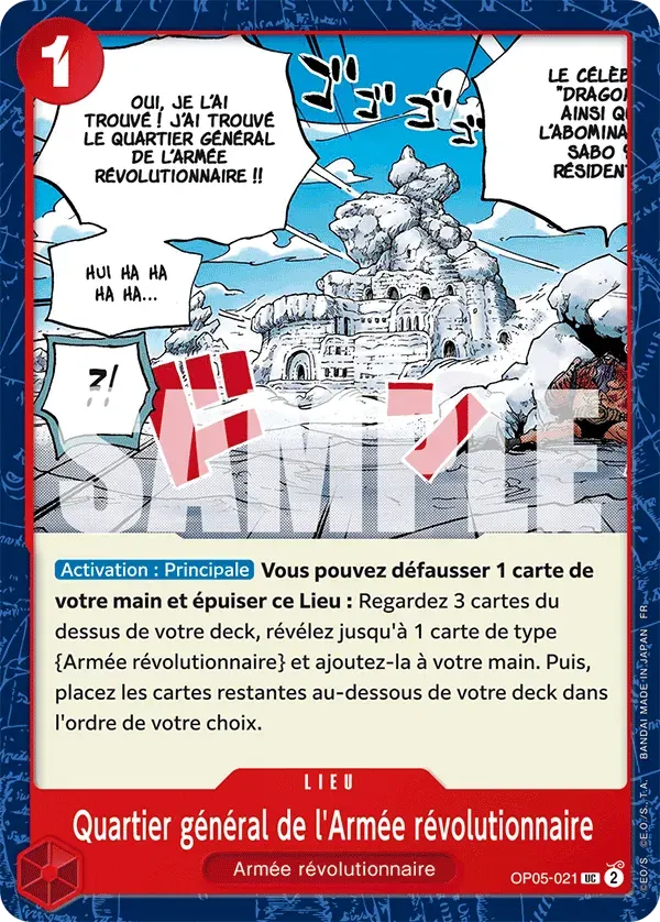 Quartier général de l'Armée révolutionnaire — carte One Piece TCG OP05-021 (The Best - Vol. 2)
