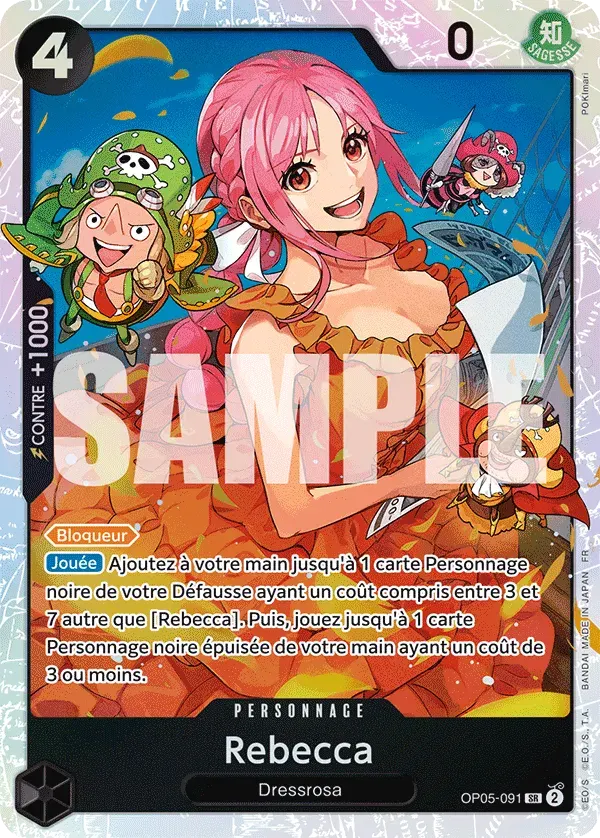 Rebecca — carte One Piece TCG OP05-091 (The Best - Vol. 2)