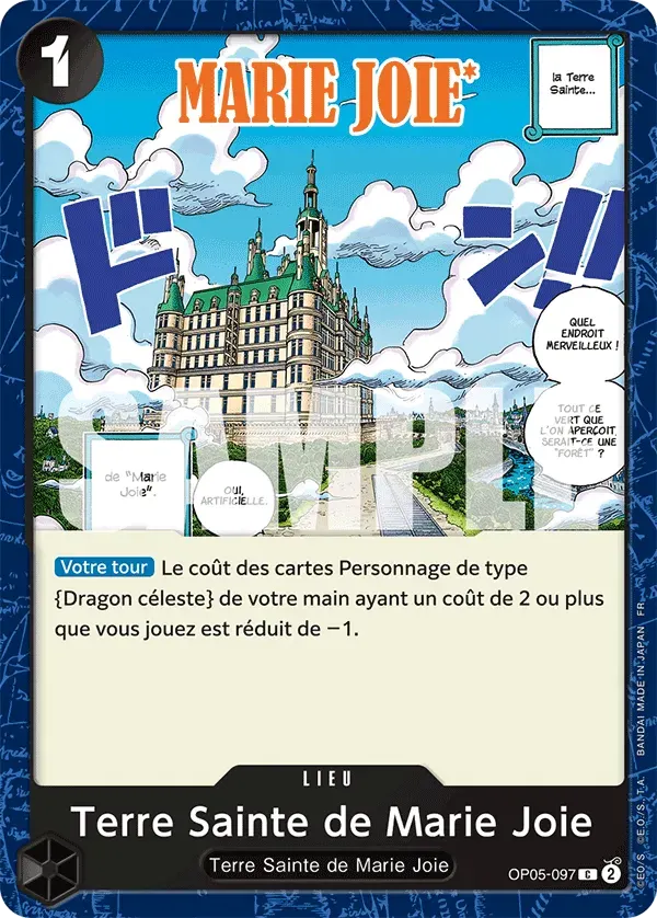 Terre Sainte de Marie Joie — carte One Piece TCG OP05-097 (The Best - Vol. 2)