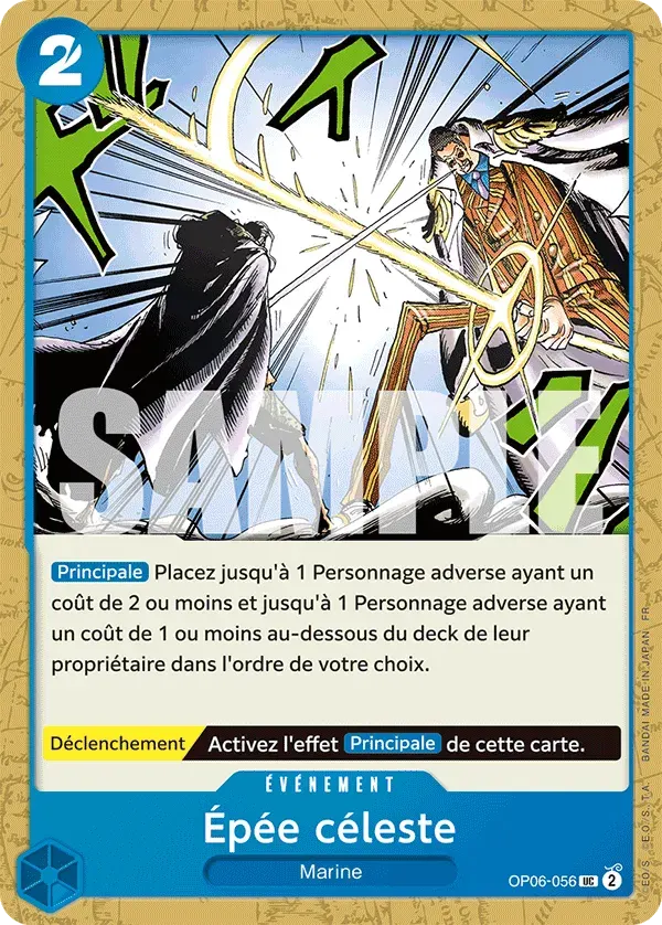 Épée céleste — carte One Piece TCG OP06-056 (The Best - Vol. 2)
