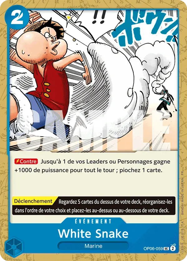 White Snake — carte One Piece TCG OP06-059 (The Best - Vol. 2)