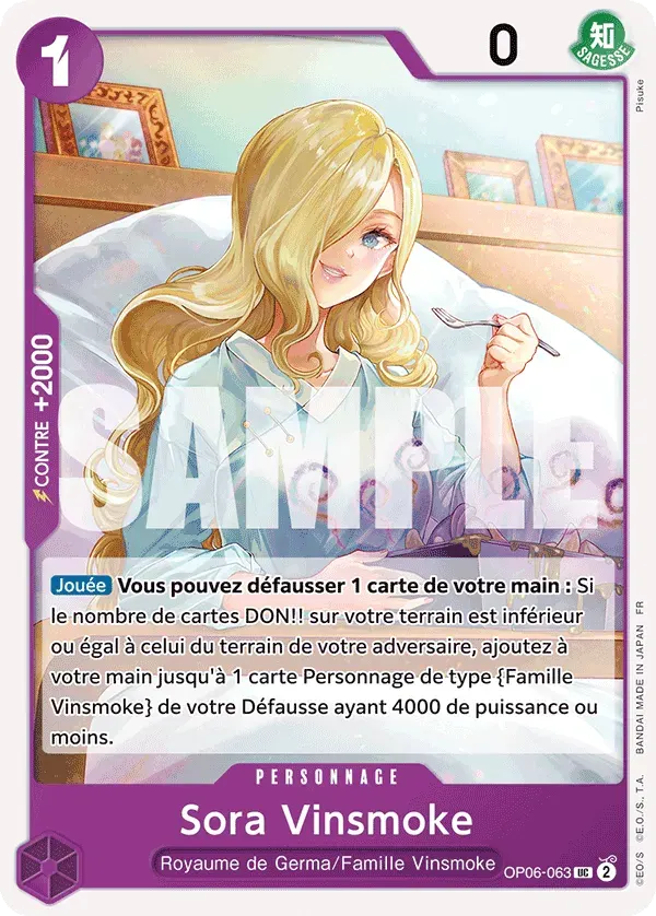 Sora Vinsmoke — carte One Piece TCG OP06-063 (The Best - Vol. 2)