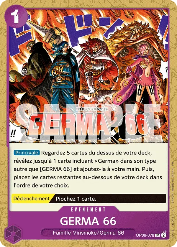 GERMA 66 — carte One Piece TCG OP06-078 (The Best - Vol. 2)
