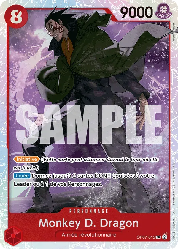 Monkey D. Dragon — carte One Piece TCG OP07-015 (The Best - Vol. 2)