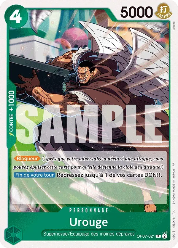 Urouge — carte One Piece TCG OP07-021 (The Best - Vol. 2)
