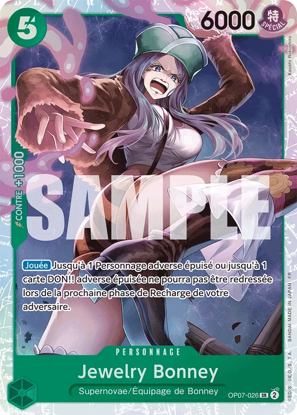 Jewelry Bonney — carte One Piece TCG OP07-026 (The Best - Vol. 2)