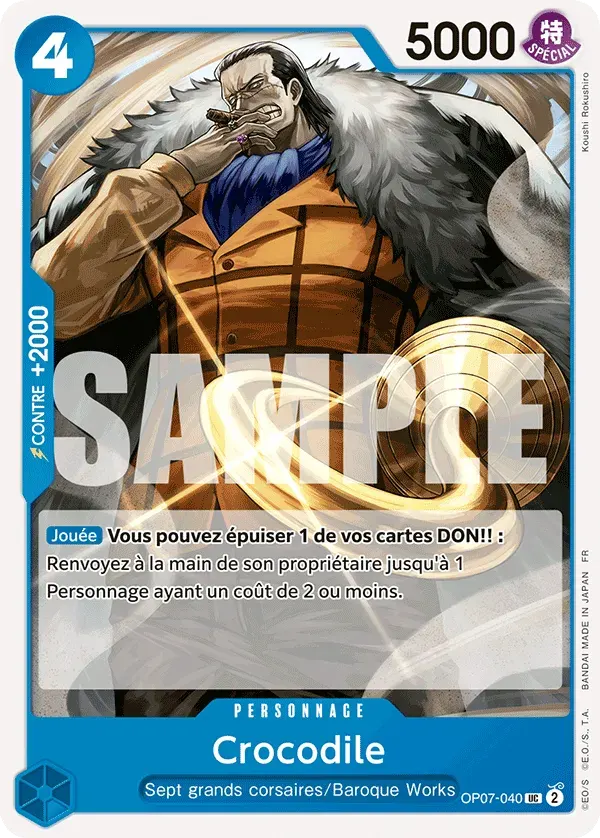Crocodile — carte One Piece TCG OP07-040 (The Best - Vol. 2)
