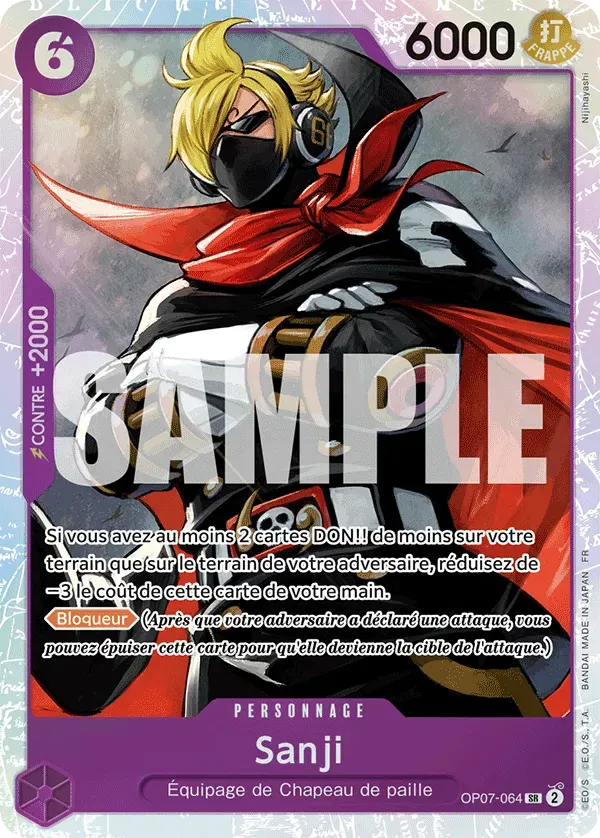 Sanji — carte One Piece TCG OP07-064 (The Best - Vol. 2)