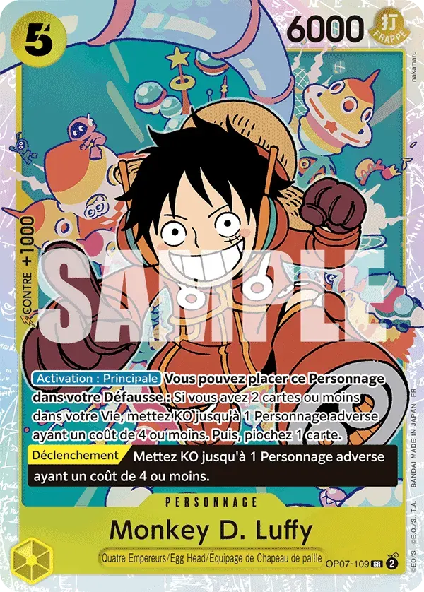 Monkey D. Luffy — carte One Piece TCG OP07-109 (The Best - Vol. 2)