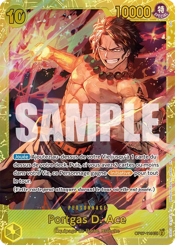 Portgas D. Ace — carte One Piece TCG OP07-119 (The Best - Vol. 2)