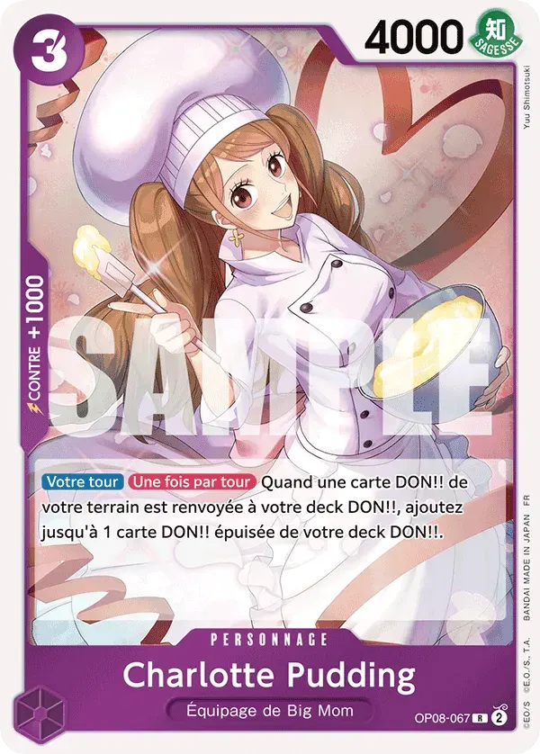 Charlotte Pudding — carte One Piece TCG OP08-067 (The Best - Vol. 2)
