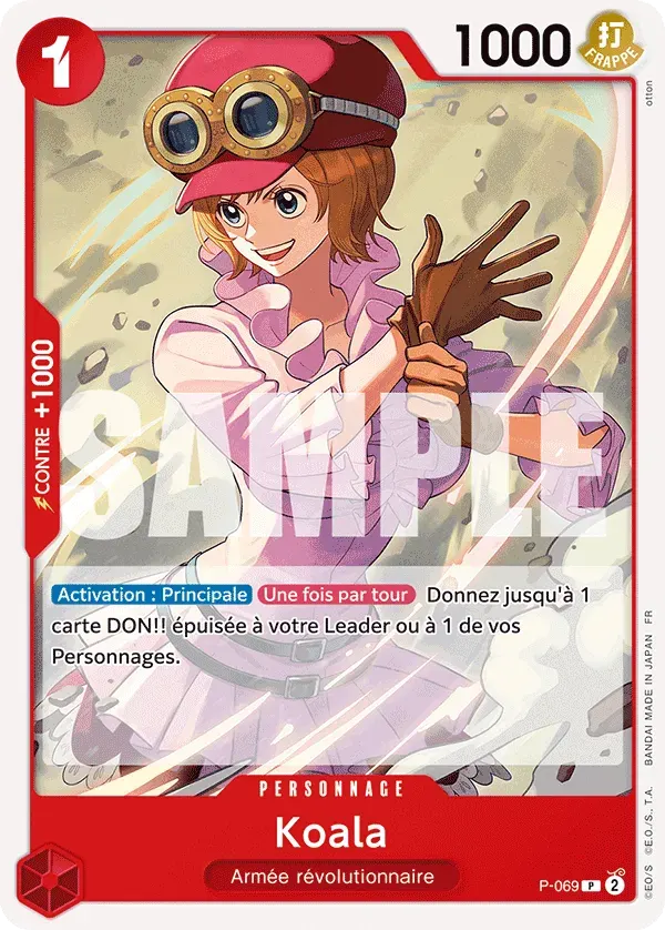 Koala — carte One Piece TCG P-069 (The Best - Vol. 2)