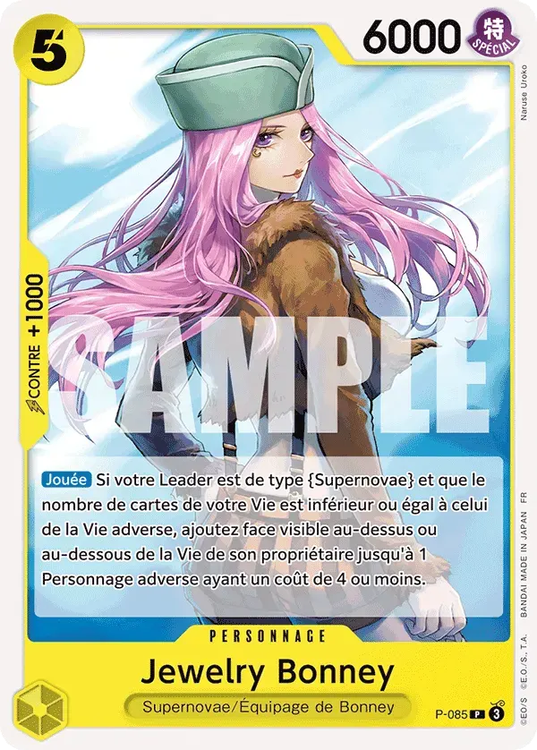 Jewelry Bonney — carte One Piece TCG P-085 (The Best - Vol. 2)