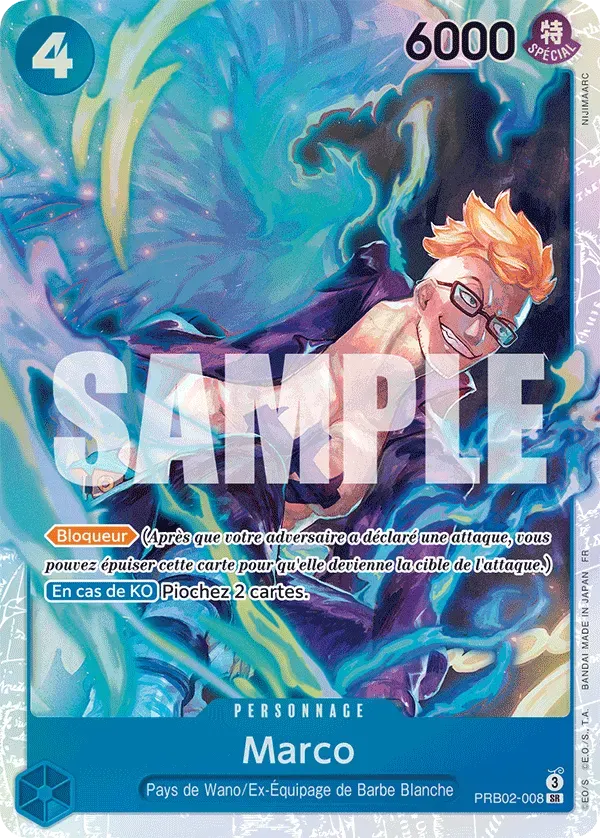 Marco — carte One Piece TCG PRB02-008 (The Best - Vol. 2)