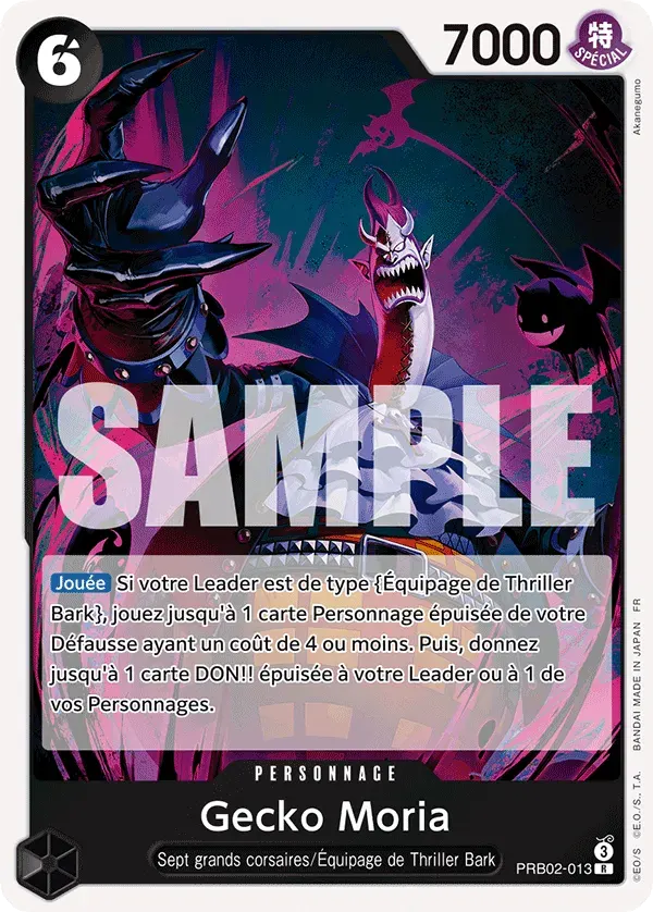Gecko Moria — carte One Piece TCG PRB02-013 (The Best - Vol. 2)