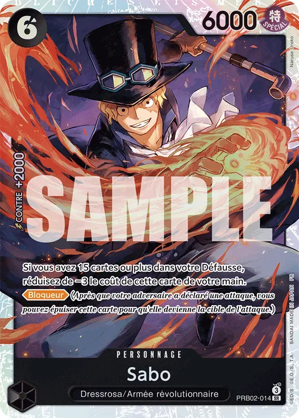 Sabo — carte One Piece TCG PRB02-014 (The Best - Vol. 2)