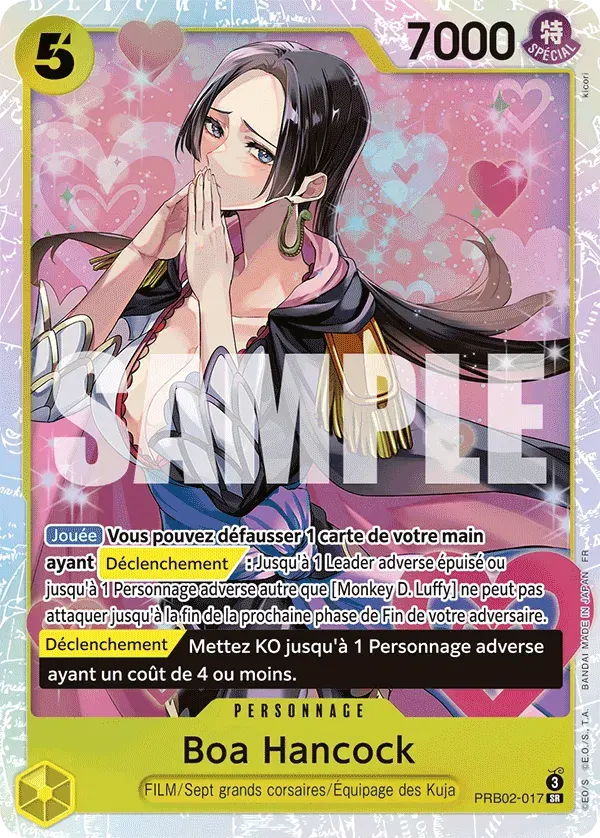 Boa Hancock — carte One Piece TCG PRB02-017 (The Best - Vol. 2)