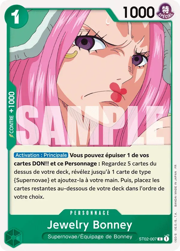 Jewelry Bonney — carte One Piece TCG ST02-007 (The Best - Vol. 2)