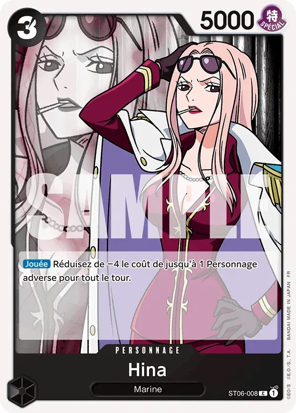 Hina — carte One Piece TCG ST06-008 (The Best - Vol. 2)