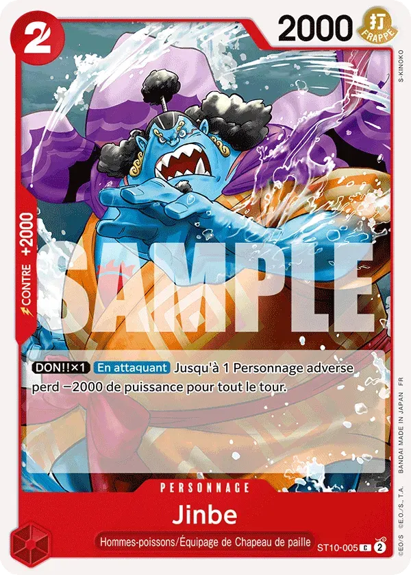 Jinbe — carte One Piece TCG ST10-005 (The Best - Vol. 2)
