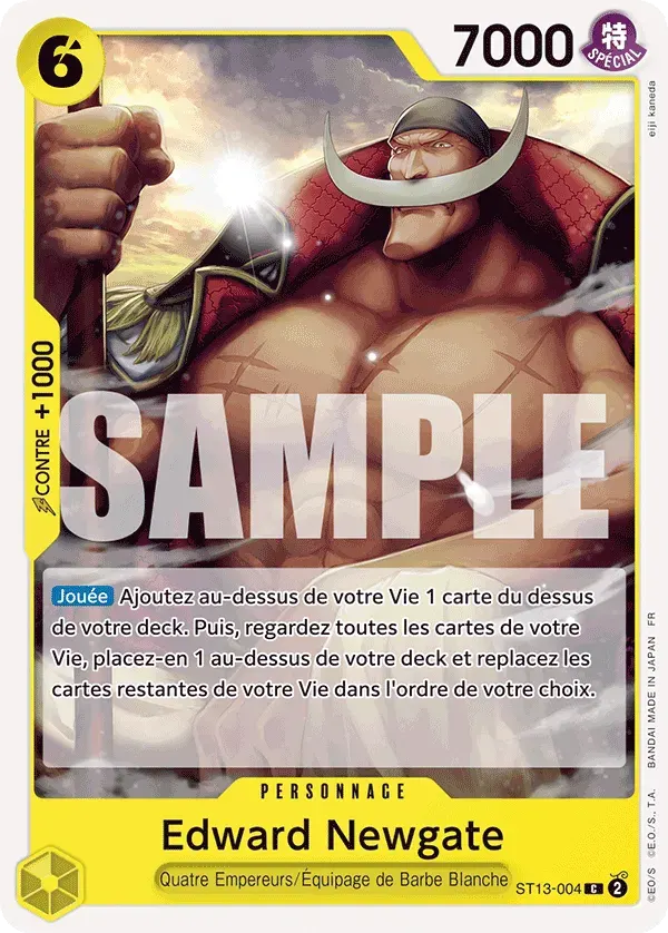Edward Newgate — carte One Piece TCG ST13-004 (The Best - Vol. 2)