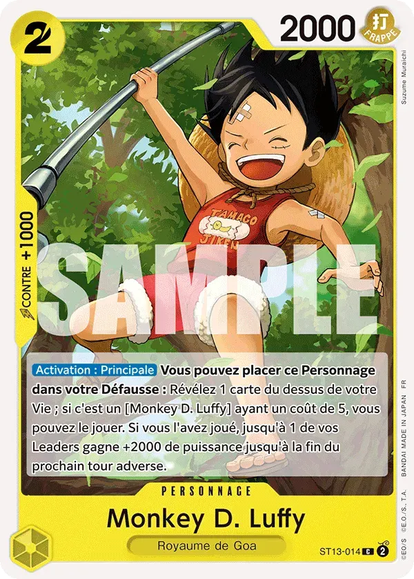 Monkey D. Luffy — carte One Piece TCG ST13-014 (The Best - Vol. 2)